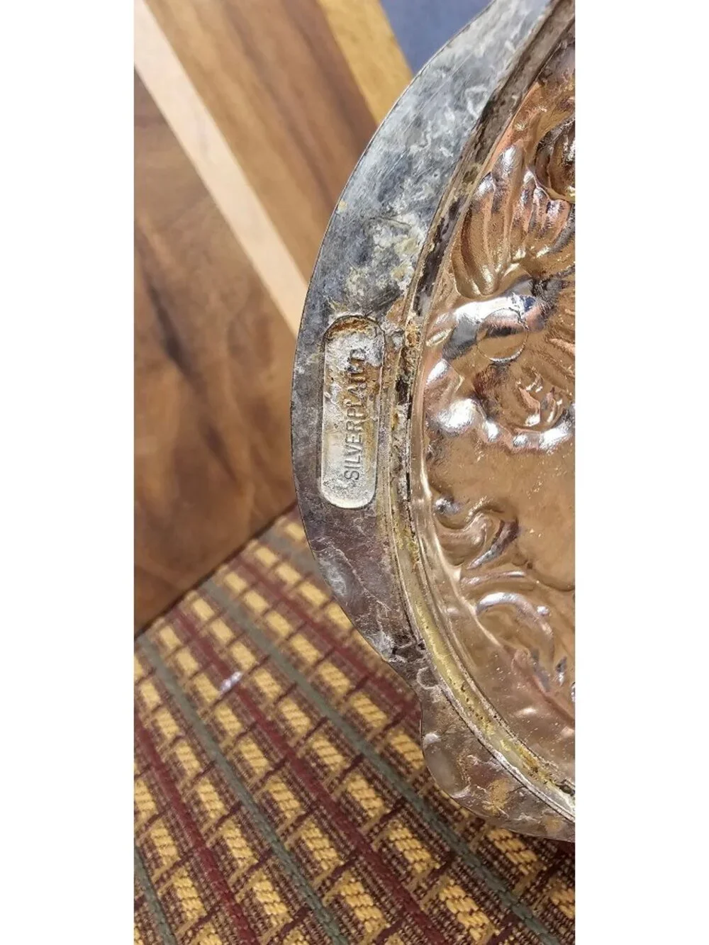 Ornate Silver Tone Candlestick Holder 12 In Tall Floral Scroll Metal Table Decor